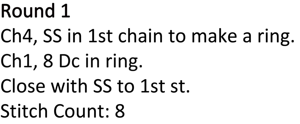 Crochet circle pattern - crochet circle written crochet pattern round 1