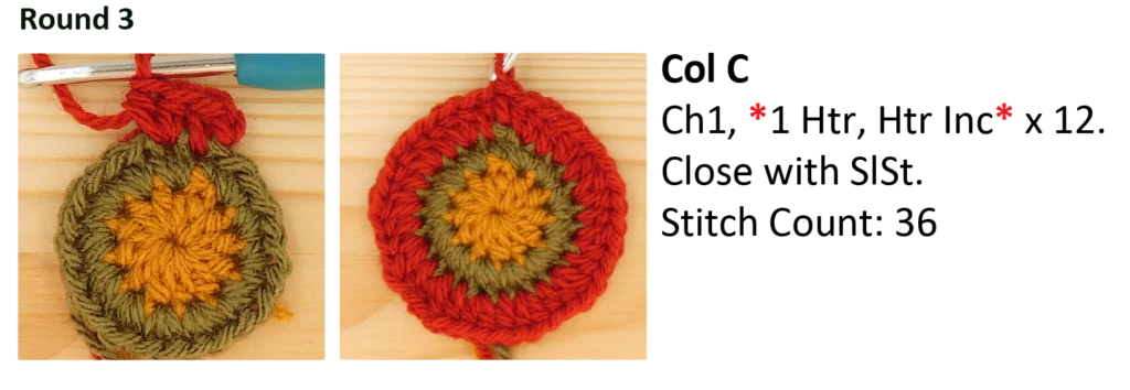 crochet pattern - easy crochet flower crochet photo pattern round 3