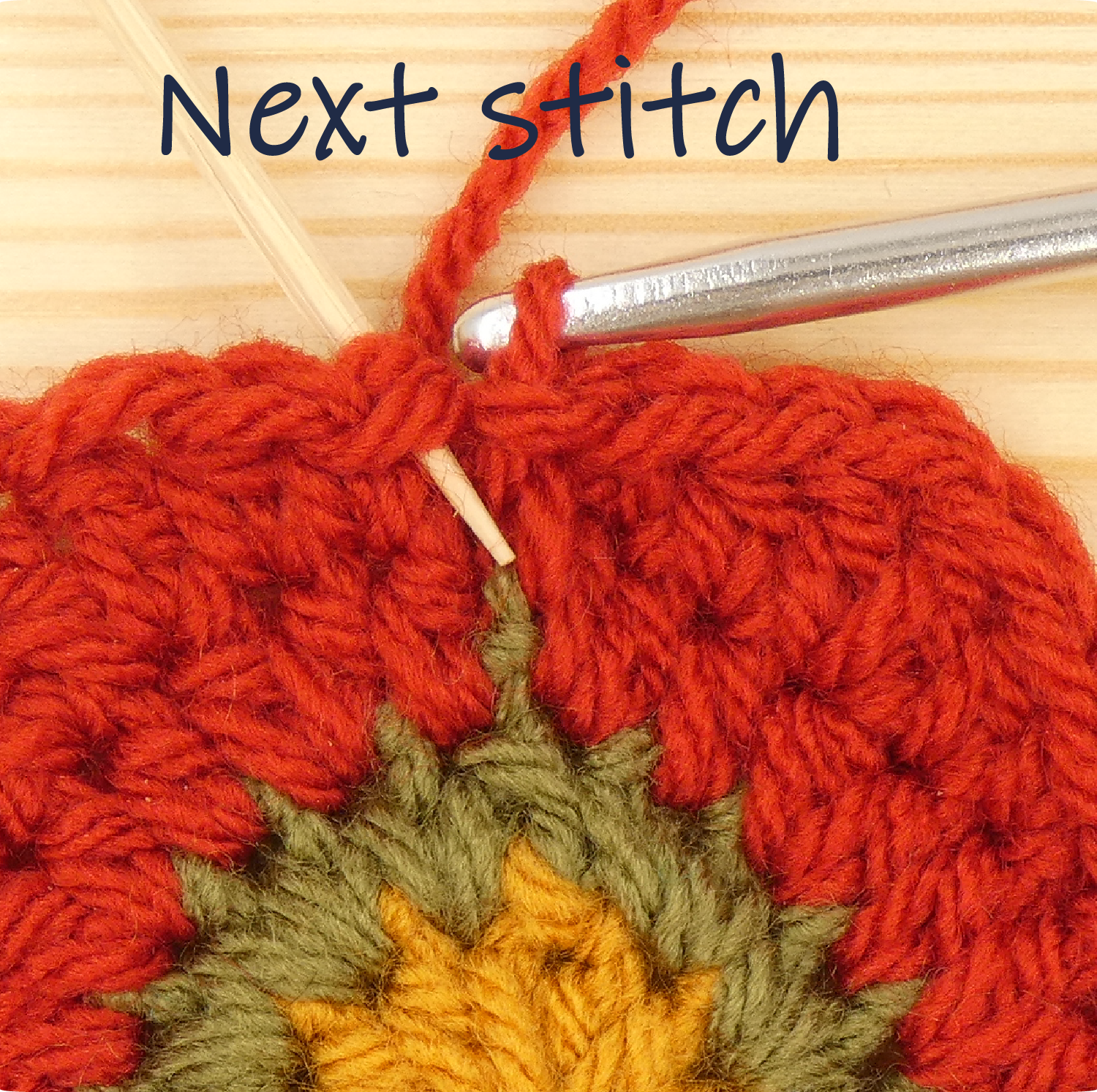 crochet pattern - easy crochet flower crochet photo pattern, round 5