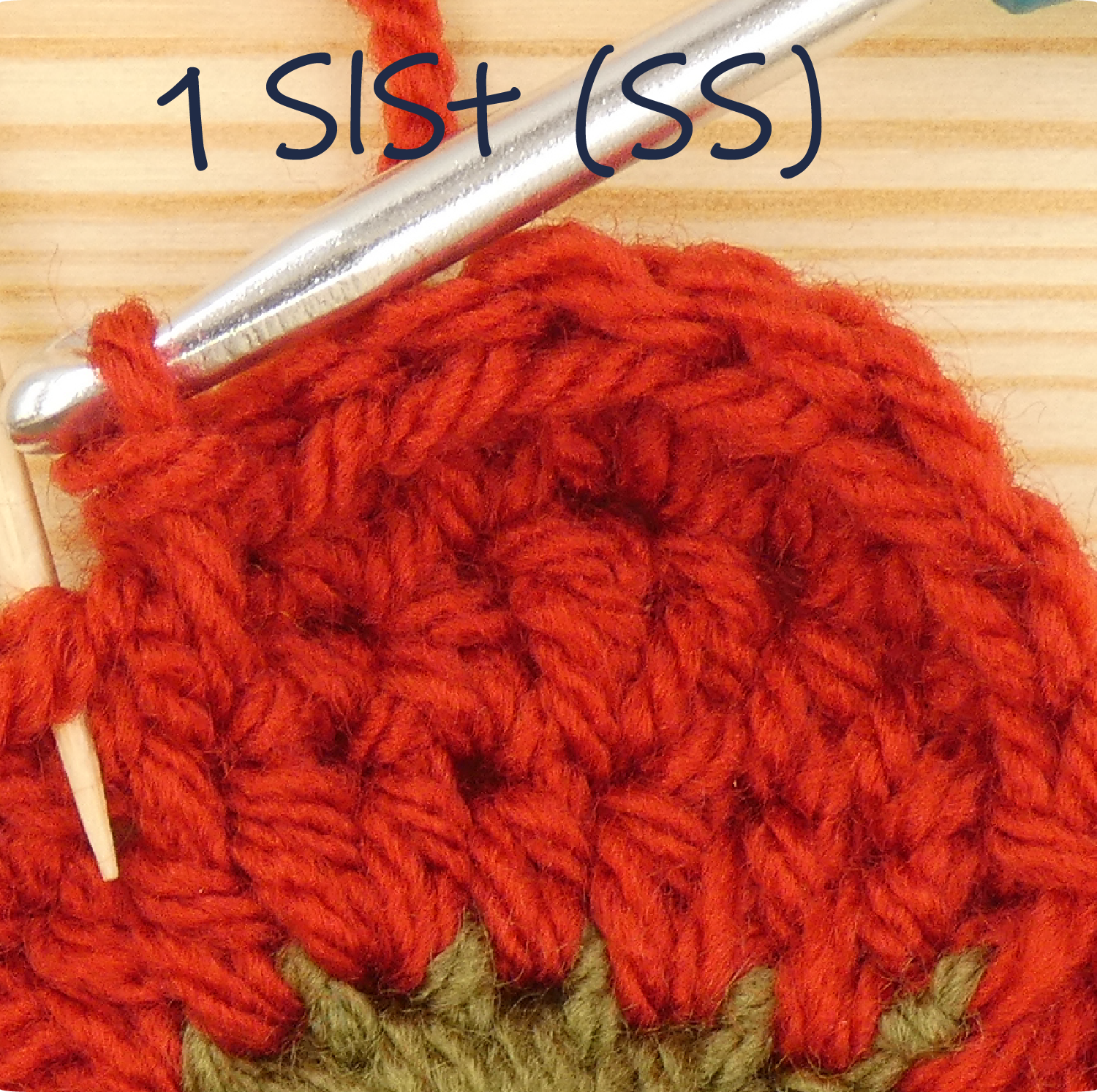 crochet pattern - easy crochet flower crochet photo pattern, round 5, slst, ss in round 3