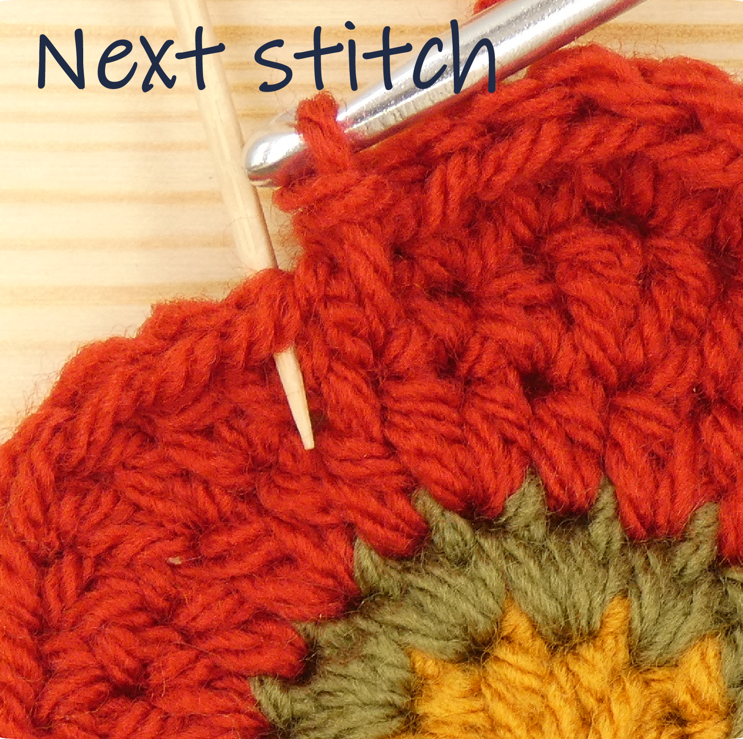 crochet pattern - easy crochet flower crochet photo pattern, round 5, slst, ss in round 3