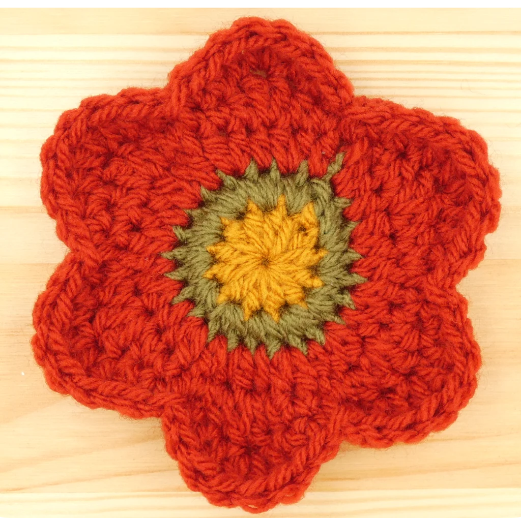 crochet pattern - easy crochet flower crochet pattern finished
