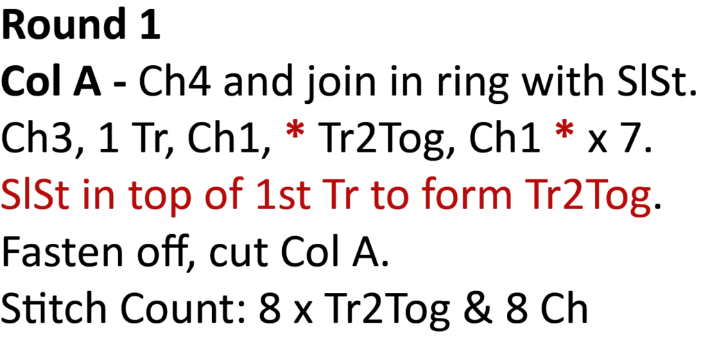 crochet pattern - easy crochet granny wheel / crochet wagon wheel crochet pattern written pattern round 1