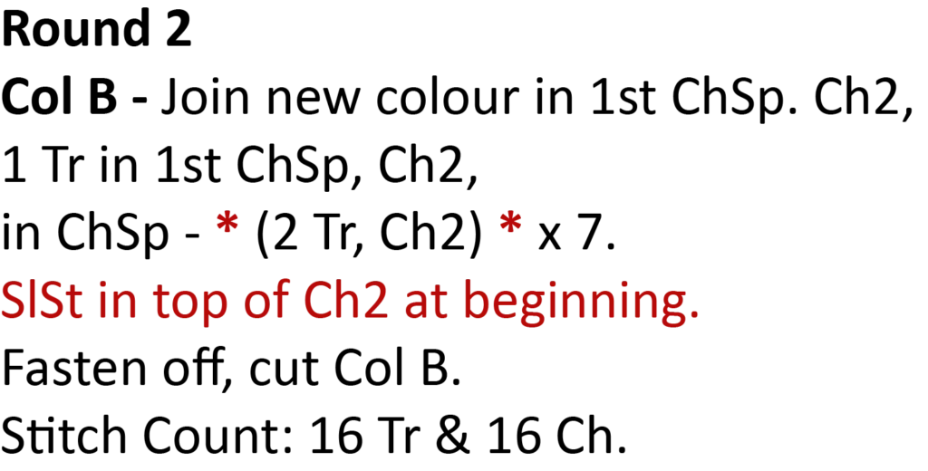 crochet pattern - easy crochet granny wheel / crochet wagon wheel crochet pattern written pattern round 2, slipstitch