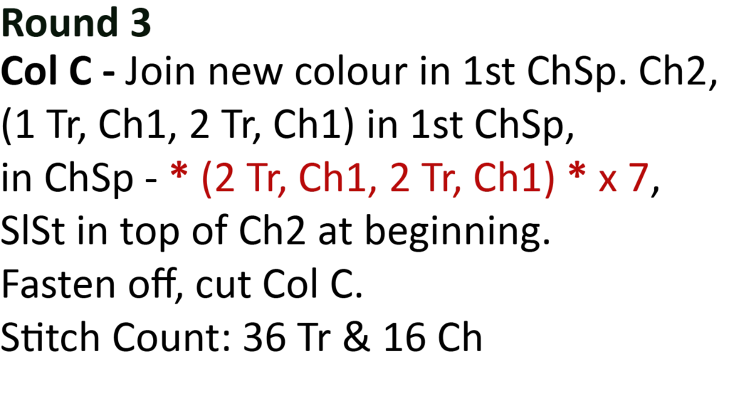 crochet pattern - easy crochet granny wheel / crochet wagon wheel crochet pattern written pattern round 3, repeat