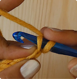 2 Chain loop on hook 3 Katie McCrochet