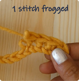 20c stitch frogged 3 Katie McCrochet