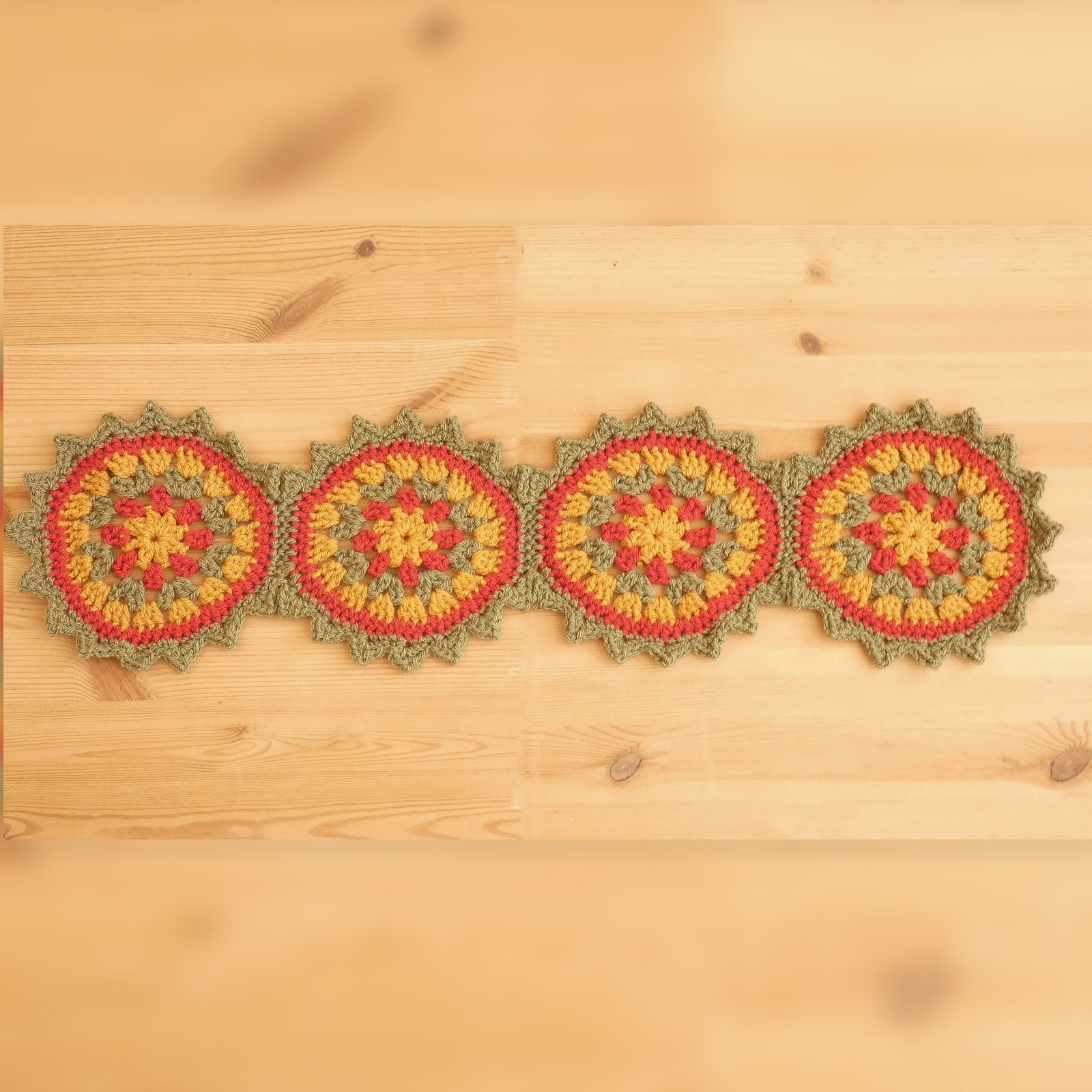 Free Crochet Scarf Pattern - Wagon Wheel 6 Free Crochet Scarf Pattern - Wagon Wheel - Image 6