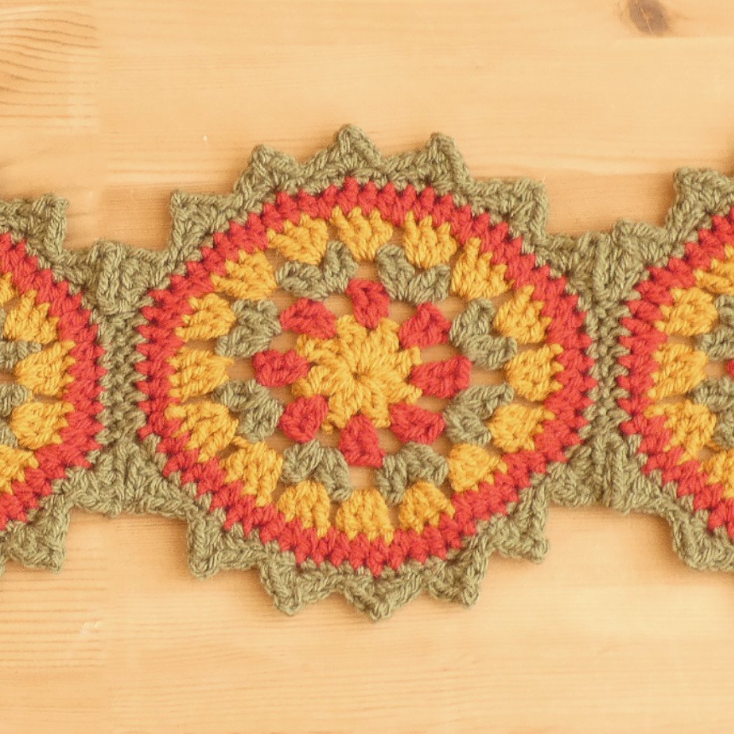 Free Crochet Scarf Pattern - Wagon Wheel 4 Free Crochet Scarf Pattern - Wagon Wheel - Image 4