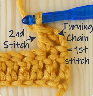 20 M1 TR3 row 2 1st stitch 1 Katie McCrochet