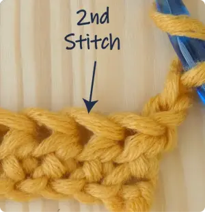 27 M2 row 2 1st stitch placement Katie McCrochet