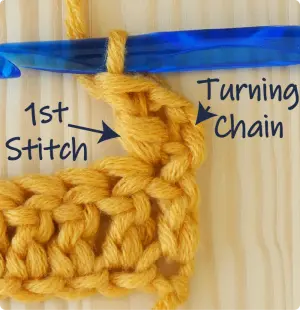 29 M2 TR row 2 1st stitch 1 Katie McCrochet
