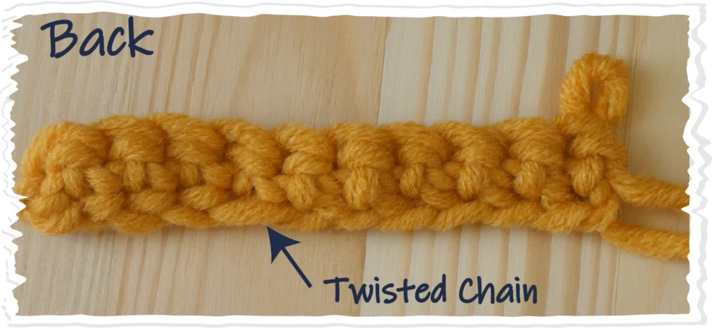39b Chain twist Back 21 Katie McCrochet