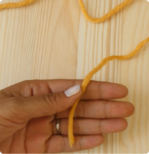 How to Crochet the Chain Stitch - Hold in palm