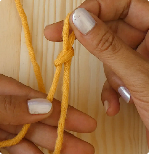 How to Crochet the Chain Stitch - Tighten loop
